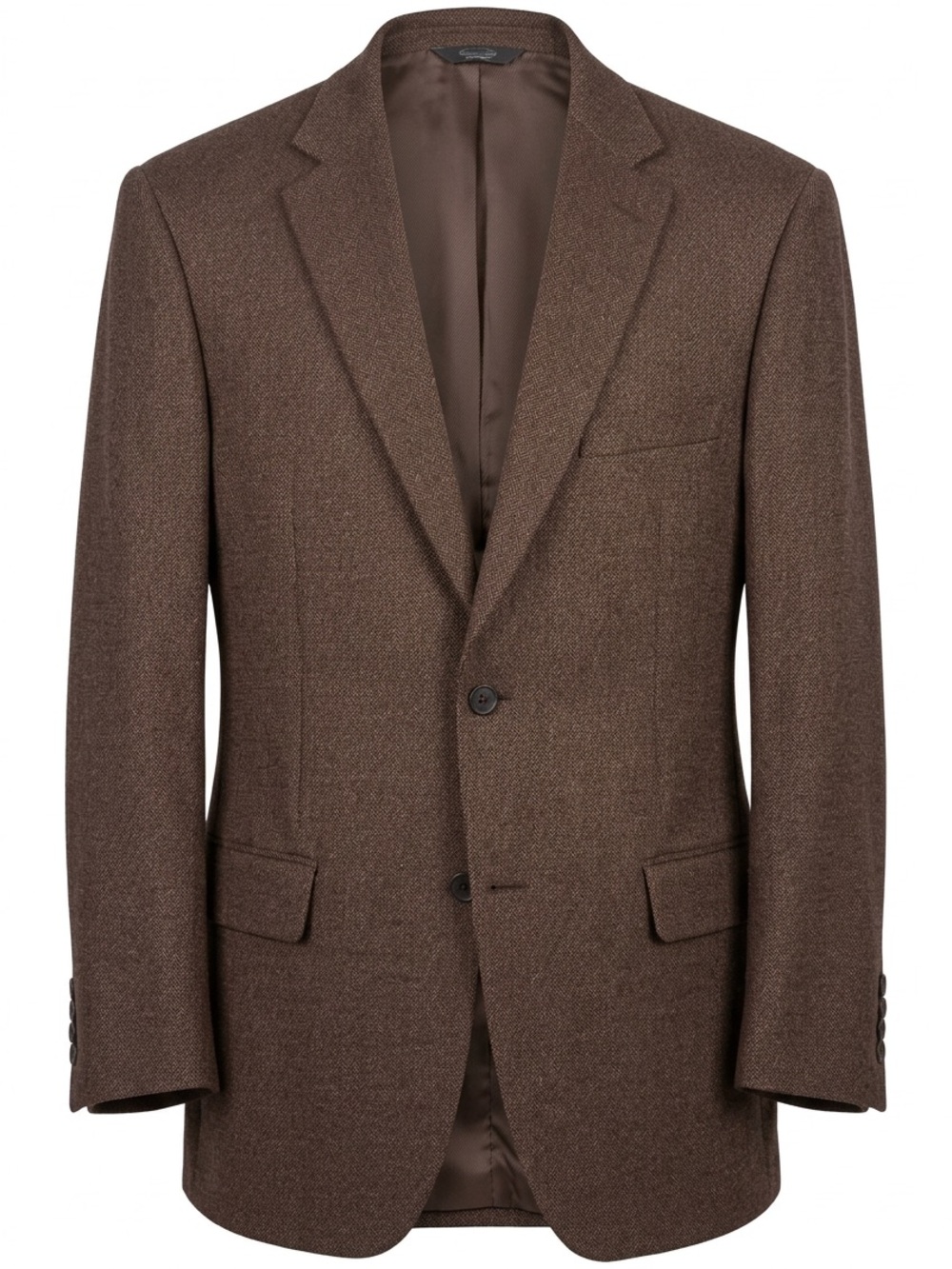 Pronto Uomo Brown Two-Button Sport Coat